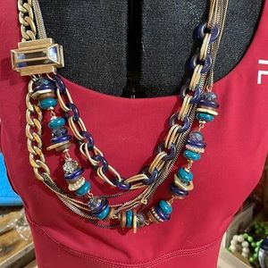 Vintage Statement Piece Womens Kenneth Cole New York Multi-Strand Necklace.